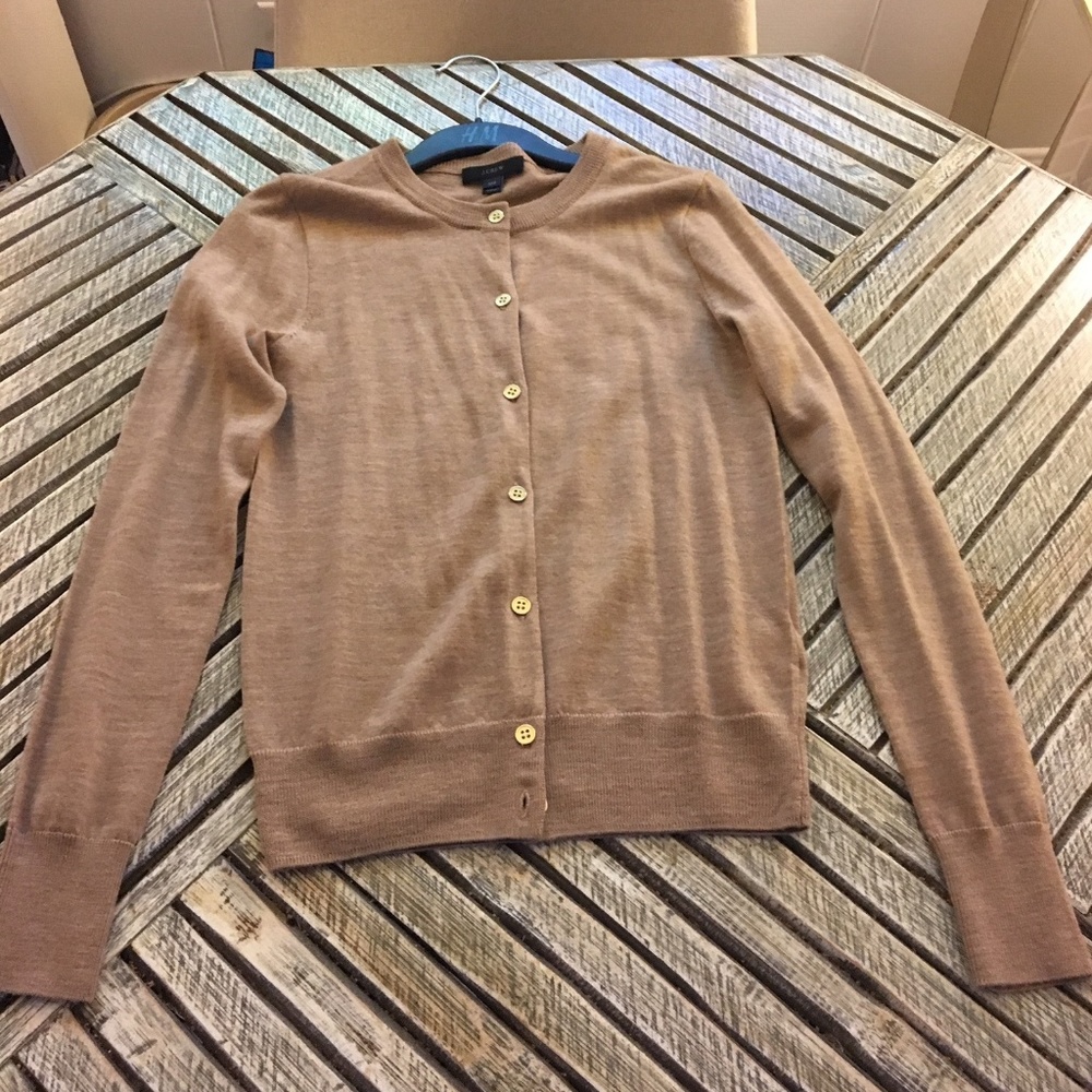 J Crew Cardigan Camel XXS